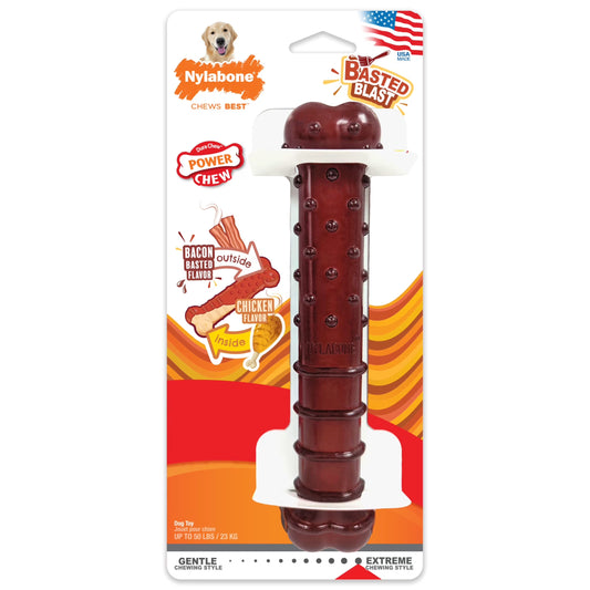 Power Chew Basted Blast Textured Bone Dog Chew Toy Large (1 Count)