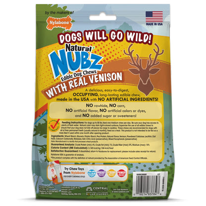 Nubz Wild Antler Dog Chew Treats Venison Large - 30+ Lbs. (8 Count)