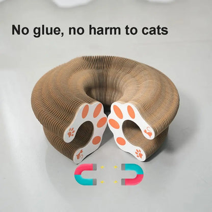 Durable Kitty Kurlz Cat Toy Cat Accordion Magic Organ Cat Scratching Board Cat Toy Ball Scratch Pad Cat Scratcher